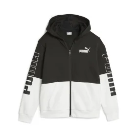 Sweat à capuche et fermeture éclair unisex Puma Noir de Puma, Garçon - Réf : S64121521, Prix : 50,14 €, Remise : %