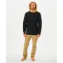 Men’s Sweatshirt without Hood Rip Curl Tide Black by Rip Curl, Men - Ref: S64121591, Price: 50,77 €, Discount: %