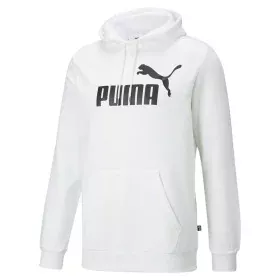 Felpa con Cappuccio Uomo Puma Ess Big Logo Bianco di Puma, Uomo - Rif: S64121592, Prezzo: 44,17 €, Sconto: %