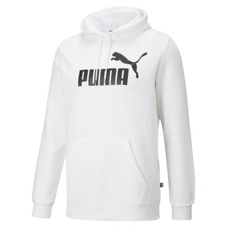 Felpa con Cappuccio Uomo Puma Ess Big Logo Bianco di Puma, Uomo - Rif: S64121592, Prezzo: 44,17 €, Sconto: %