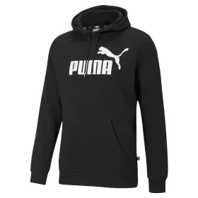 Felpa con Cappuccio Uomo Puma Ess Big Logo Nero di Puma, Uomo - Rif: S64121603, Prezzo: 46,50 €, Sconto: %