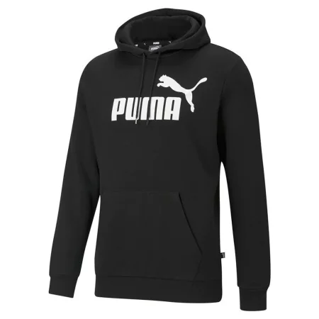 Felpa con Cappuccio Uomo Puma Ess Big Logo Nero di Puma, Uomo - Rif: S64121603, Prezzo: 46,50 €, Sconto: %