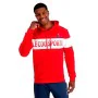 Sweat à capuche unisex Le coq sportif Bah N°1 Rouge de Le coq sportif, Homme - Réf : S64121627, Prix : 79,23 €, Remise : %