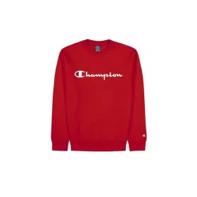 Men’s Sweatshirt without Hood Champion Crewneck Red by Champion, Men - Ref: S64121649, Price: 45,36 €, Discount: %