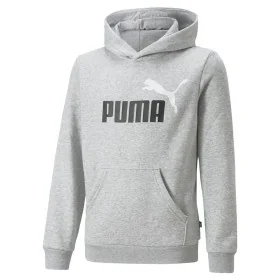 Sweat-shirt Enfant Puma Ess+ 2 Col Big Logo Gris clair de Puma, Garçon - Réf : S64121662, Prix : 38,97 €, Remise : %