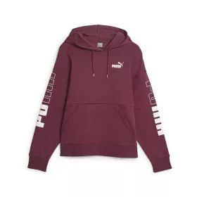 Sudadera con Capucha Mujer Puma Power Colorblock Rojo Oscuro de Puma, Mujer - Ref: S64121674, Precio: 53,32 €, Descuento: %