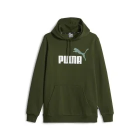 Sweat à capuche homme Puma Ess+ 2 Col Big Logo Vert foncé de Puma, Homme - Réf : S64121689, Prix : 44,62 €, Remise : %