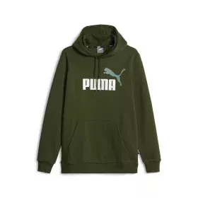 Men’s Hoodie Puma Ess+ 2 Col Big Logo Dark green by Puma, Men - Ref: S64121689, Price: 44,62 €, Discount: %