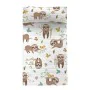 Bedspread (quilt) HappyFriday Moshi Moshi Multicolour 200 x 260 cm Lazy bear by HappyFriday, Patchwork Quilts & Coverlets - R...