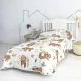 Bedspread (quilt) HappyFriday Moshi Moshi Multicolour 200 x 260 cm Lazy bear by HappyFriday, Patchwork Quilts & Coverlets - R...