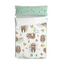 Quilt Cover without Filling HappyFriday Moshi Moshi Happy sloth Multicolour 90 x 200 cm by HappyFriday, Slumber Bags - Ref: D...