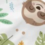 Sábana Bajera Ajustable HappyFriday Moshi Moshi Happy Sloth Multicolor 90 x 200 x 32 cm de HappyFriday, Sábanas y fundas de a...