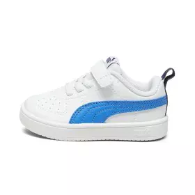 Sapatilhas de Desporto Infantis Puma Rickie+ Azul Branco de Puma, Ténis - Ref: S64122242, Preço: 23,00 €, Desconto: %