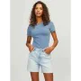 Women’s Short Sleeve T-Shirt Jack & Jones Jxfrankie Wash Ss Blue by Jack & Jones, Women - Ref: S64123221, Price: 18,16 €, Dis...