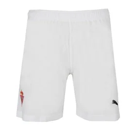 Calções de Desporto Puma Real Sporting de Gijón Branco Homem de Puma, Homem - Ref: S64123762, Preço: 15,68 €, Desconto: %