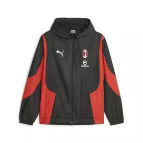 Chaqueta Deportiva para Hombre Puma Ac Milan Prematch Negro Rojo de Puma, Ropa de abrigo - Ref: S64123832, Precio: 85,04 €, D...