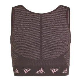 Soutien-gorge de Sport Adidas Aeroknit Seamless Bordeaux Rouge foncé de Adidas, Fille - Réf : S64123845, Prix : 21,71 €, Remi...