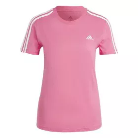 Camiseta de Manga Corta Mujer Adidas 3 stripes Rosa de Adidas, Mujer - Ref: S64126811, Precio: 17,79 €, Descuento: %