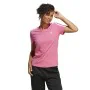 Camisola de Manga Curta Mulher Adidas 3 stripes Cor de Rosa de Adidas, Mulher - Ref: S64126811, Preço: 17,79 €, Desconto: %