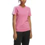 Camisola de Manga Curta Mulher Adidas 3 stripes Cor de Rosa de Adidas, Mulher - Ref: S64126811, Preço: 17,79 €, Desconto: %