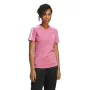 Camisola de Manga Curta Mulher Adidas 3 stripes Cor de Rosa de Adidas, Mulher - Ref: S64126811, Preço: 17,79 €, Desconto: %