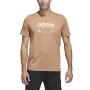 Camiseta de Manga Corta Hombre Adidas Lounge Marrón de Adidas, Hombre - Ref: S64126830, Precio: 31,73 €, Descuento: %