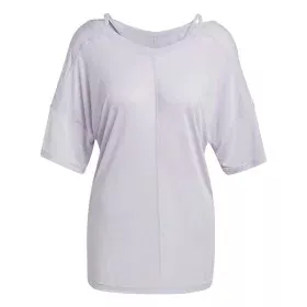 Camiseta de Manga Corta Mujer Adidas Studio Oversized Lila de Adidas, Ropa - Ref: S64126838, Precio: 37,11 €, Descuento: %