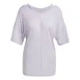 Camiseta de Manga Corta Mujer Adidas Studio Oversized Lila de Adidas, Ropa - Ref: S64126838, Precio: 37,11 €, Descuento: %