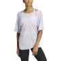 Camiseta de Manga Corta Mujer Adidas Studio Oversized Lila de Adidas, Ropa - Ref: S64126838, Precio: 37,11 €, Descuento: %