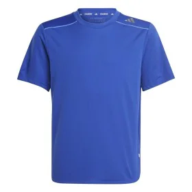 Camisola de Manga Curta Infantil Adidas Aeroready Azul de Adidas, Menino - Ref: S64126839, Preço: 20,88 €, Desconto: %