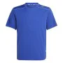 Maglia a Maniche Corte per Bambini Adidas Aeroready Azzurro di Adidas, Bambino - Rif: S64126839, Prezzo: 20,88 €, Sconto: %