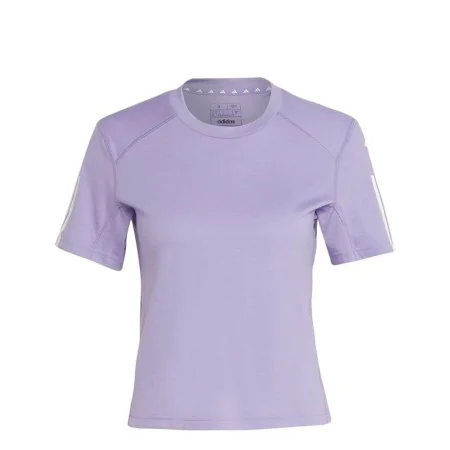 Camisola de Manga Curta Mulher Adidas Essentials Ameixa Lilás de Adidas, Mulher - Ref: S64126840, Preço: 24,60 €, Desconto: %