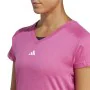 Camisola de Manga Curta Mulher Adidas Essentials Cor de Rosa Lilás de Adidas, Mulher - Ref: S64126841, Preço: 20,21 €, Descon...