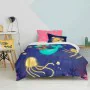 Duvet cover set HappyFriday Mr Fox Happy mermaid Multicolour Single 2 Pieces by HappyFriday, Quilts and quilt covers - Ref: D...