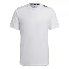 Camisola de Manga Curta Homem Adidas D4T Branco de Adidas, Homem - Ref: S64126846, Preço: 33,38 €, Desconto: %