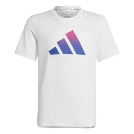 Camiseta de Manga Corta Infantil Adidas Train Icons Blanco de Adidas, Niño - Ref: S64126848, Precio: 20,88 €, Descuento: %