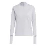 Camisola de Manga Comprida de Mulher Adidas Fast 1/2 Zip Lilás Lavanda de Adidas, Mulher - Ref: S64126854, Preço: 54,69 €, De...