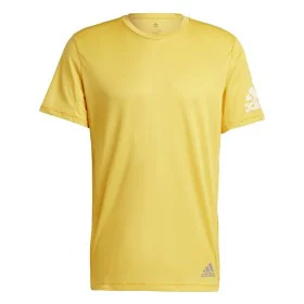 Maglia a Maniche Corte Uomo Adidas Run It Giallo di Adidas, Uomo - Rif: S64126856, Prezzo: 26,10 €, Sconto: %