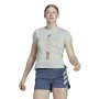 Camiseta de Manga Corta Mujer Adidas Agravic Blanco Cálido de Adidas, Mujer - Ref: S64126862, Precio: 39,06 €, Descuento: %