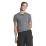 Camiseta de Manga Corta Mujer Adidas 3 stripes Essentials Gris claro de Adidas, Mujer - Ref: S64126863, Precio: 24,60 €, Desc...