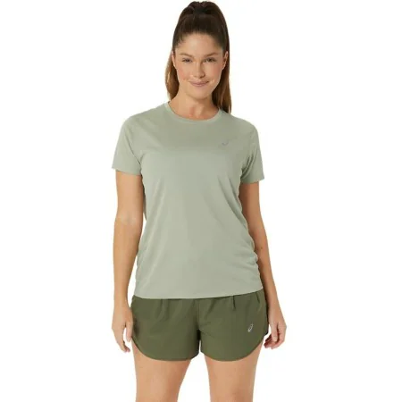 Camisola de Manga Curta Mulher Asics Core Azeitona de Asics, Mulher - Ref: S64126879, Preço: 20,82 €, Desconto: %