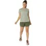 Camisola de Manga Curta Mulher Asics Core Azeitona de Asics, Mulher - Ref: S64126879, Preço: 20,82 €, Desconto: %