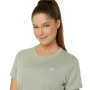 Camisola de Manga Curta Mulher Asics Core Azeitona de Asics, Mulher - Ref: S64126879, Preço: 20,82 €, Desconto: %