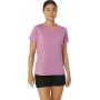 Camisola de Manga Curta Mulher Asics Core Rosa Claro de Asics, Mulher - Ref: S64126880, Preço: 19,72 €, Desconto: %