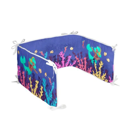 Cot protector HappyFriday Mr Fox Happy mermaid Multicolour 210 x 40 cm by HappyFriday, Bed accessories - Ref: D1612886, Price...