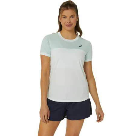 Short-sleeve Sports T-shirt Asics Court White Lady Tennis by Asics, Women's Balls - Ref: S64126883, Price: 30,69 €, Discount: %