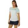 Camiseta Deportiva de Manga Corta Asics Court Blanco Mujer Tenis de Asics, Mujer - Ref: S64126883, Precio: 30,69 €, Descuento: %