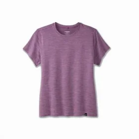 Camisola de Manga Curta Mulher Brooks Luxe Lilás de Brooks, Mulher - Ref: S64126891, Preço: 43,29 €, Desconto: %