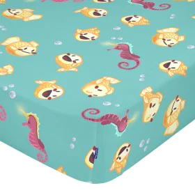 Fitted sheet HappyFriday MR FOX Multicolour 105 x 200 x 32 cm by HappyFriday, Sheets and pillowcases - Ref: D1612892, Price: ...