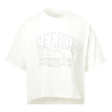 Camiseta de Manga Corta Mujer Reebok Graphic Logo Blanco de Reebok, Mujer - Ref: S64126915, Precio: 18,68 €, Descuento: %